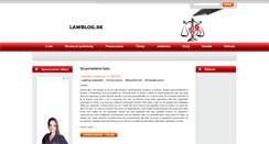 Desktop Screenshot of lawblog.sk